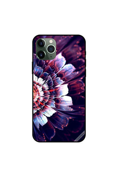 Covernex غطاء حماية لجهاز iPhone 11 Pro مع زهرة كبيرة عاكسة على الجانب الأيسر