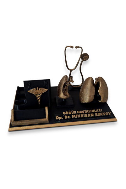 el üretimi Masaüstü İsimlik ve Kartvizitlik Göğüs Hastalıkları Uzmanı, Doktor...