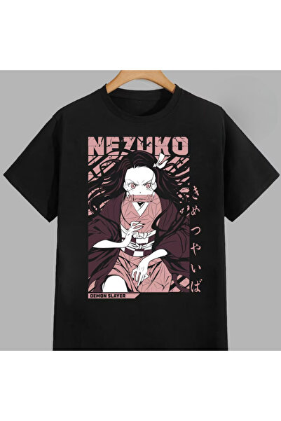 Flood Of Style Μπλουζάκι Unisex με σχέδια Anime Kamado Nezuko δολοφόνος δαίμονων