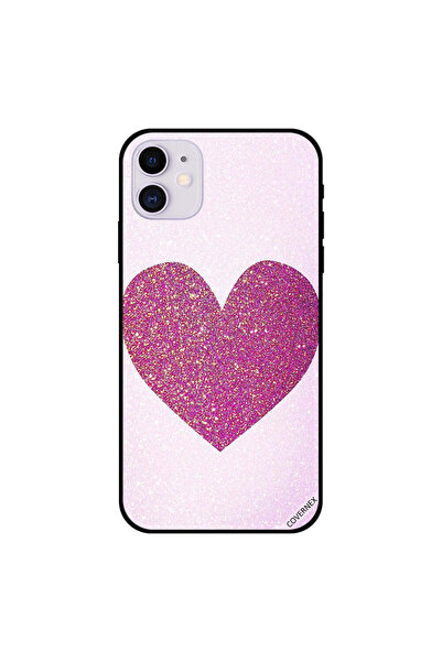 Covernex غطاء حماية لجهاز iPhone 11 بقلب وردي داكن لامع