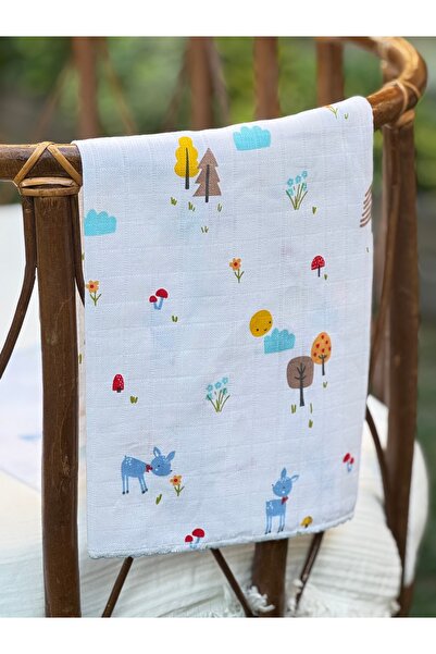 BETSY STUDIO بطانية أطفال من الموسلين من جوارب سيلان