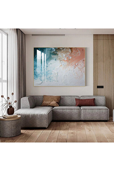 Marktna لوحة جدارية خشبية فاخرة مع برواز ذهبي و طبقة من الاكرليك الشفاف