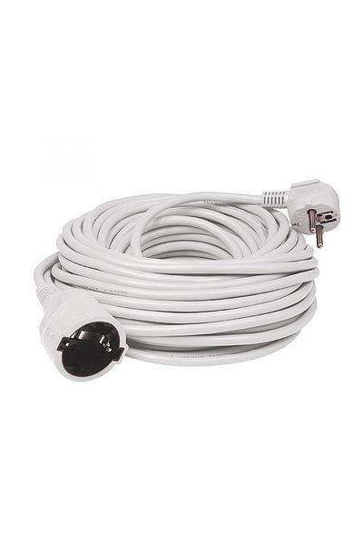 Home4U Extension cord 3m, white NV 2-3/WH/1,5