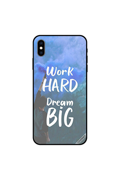 Covernex غطاء حماية iPhone XS - اعمل بجد - أحلام كبيرة - ألوان