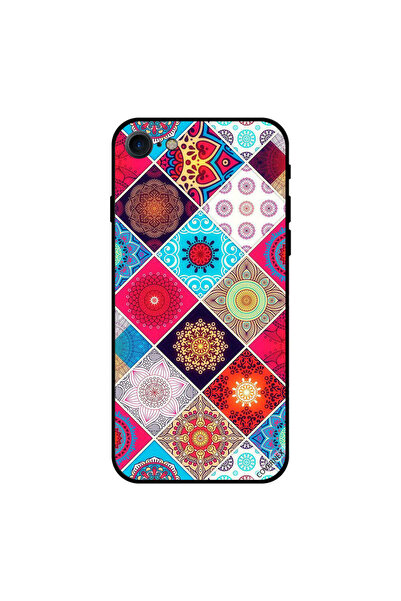 Covernex غطاء حماية لجهاز iPhone 7 بنقشة أشكال زهور ملونة