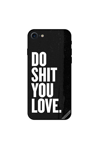 Covernex غطاء حماية لجهاز iPhone 8 مكتوب عليه Do Shit You Love بالأبيض والأسود