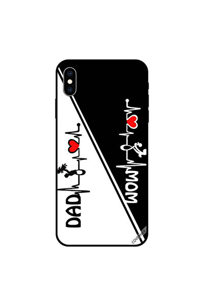 Covernex غطاء حماية iPhone X يحمل صورة حب الأم والأب