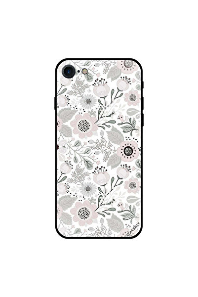 Covernex غطاء حماية لجهاز iPhone 8 بنقشة زهور ونقاط سوداء