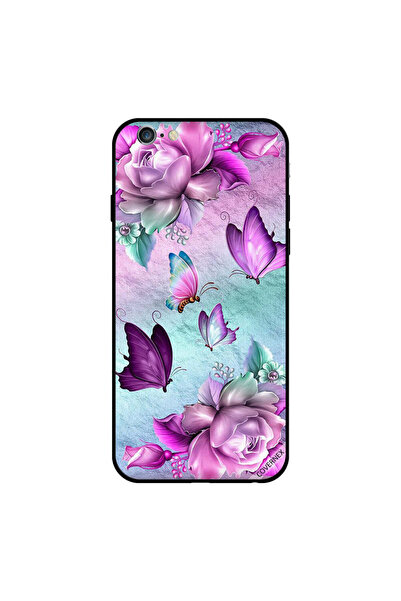 Covernex غطاء حماية لجهاز iPhone 6s Plus بنقشة زهور و فراشات باللون الوردي و ...