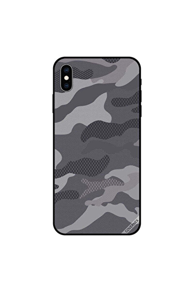 Covernex غطاء حماية لجهاز iPhone XS MAX بنمط مموه رمادي