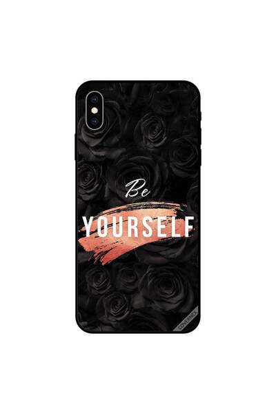 Covernex غطاء حماية iPhone XS - كن نفسك - ورود سوداء