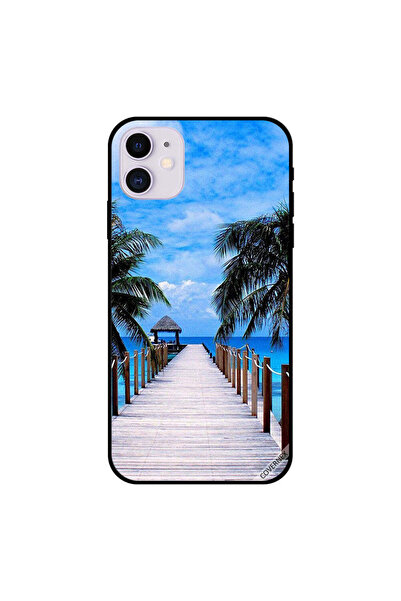 Covernex غطاء حماية لجهاز iPhone 11 بطبعة سماء زرقاء غائمة على البحر