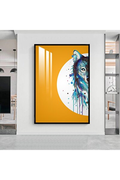 SND لوحة جدارية خشبية فاخرة مع برواز اسود و طبقة من الاكرليك الشفاف