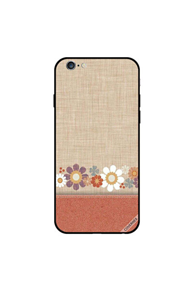 Covernex غطاء حماية لجهاز iPhone 6s Plus بنقشة جلد وزهور