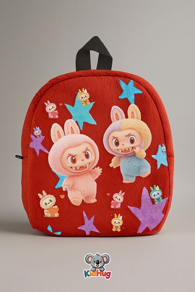 KidHug Labubu Bag Printed Children's Bag Premium for Ages 1-8 [Labubu Designed]