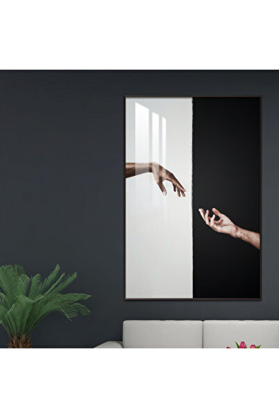 SND لوحة جدارية خشبية فاخرة مع برواز فضي و طبقة من الاكرليك الشفاف