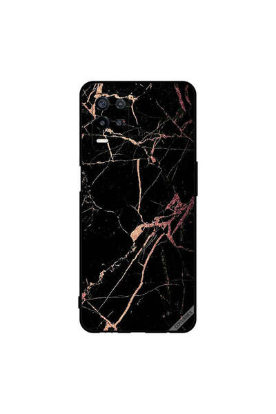 Covernex غطاء حماية لهاتف Oppo K9x بنمط رخامي أسود