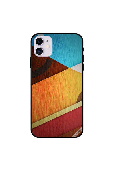 Covernex غطاء حماية لجهاز iPhone 11 بنمط شعر متعدد الألوان