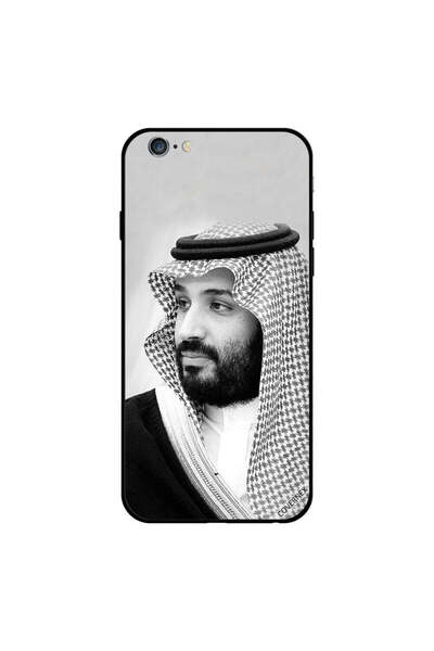 Covernex غطاء حماية لجهاز iPhone 6s Plus صورة محمد بن سلمان بالأبيض والأسود