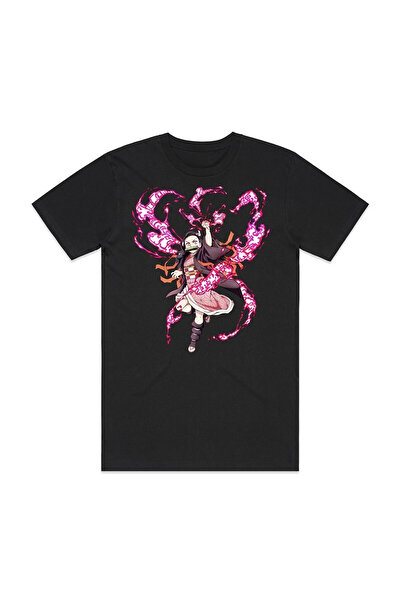 Flood Of Style Tricou unisex cu model anime Demon Slayer Kamado Tanjiro ‌ Nezuko