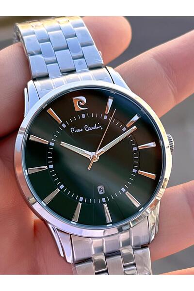 Pierre Cardin Çelik Kordon Takvimli Özel Kadran 3 Atm Suya Dayanıklı Erkek Kol Saati EPC.800211.XF5