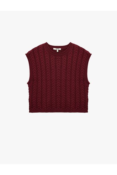 Koton Sleeveless Crew Neck Hair Knit Sweater