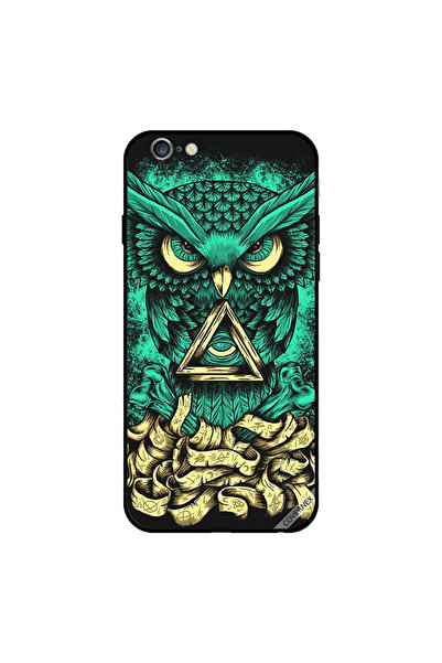 Covernex غطاء حماية لجهاز iPhone 6s بطبعة بومة غاضبة باللون الأخضر