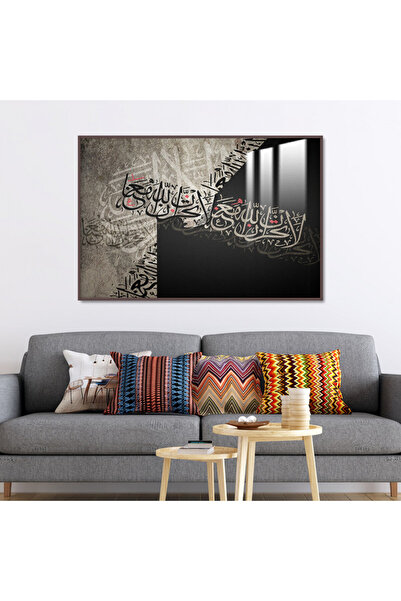 SND لوحة جدارية خشبية فاخرة مع برواز شامبين و طبقة من الاكرليك الشفاف