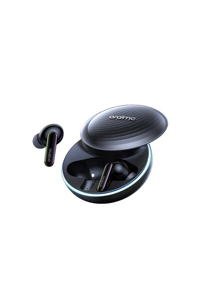 oraimo سماعات أذن سبيس بادز هجينة بتقنية إلغاء الضوضاء اللاسلكية الحقيقية مع خاصية تخصيص الصوت - رمادي فضائي