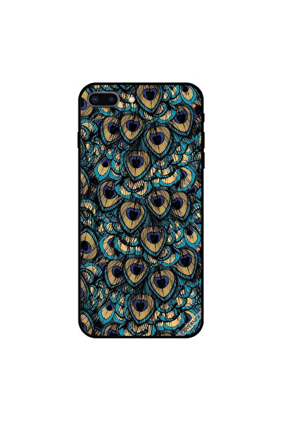 Covernex غطاء حماية لجهاز iPhone 7 Plus بنقشة ريش الطاووس