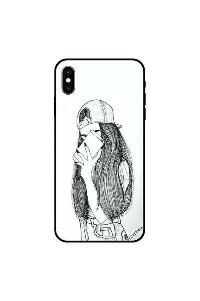 Covernex غطاء جراب iPhone XS رسم لفتاة تصنع صورة