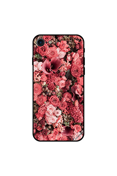 Covernex غطاء حماية لجهاز iPhone 8 بطبعة حديقة ورود الخوخ