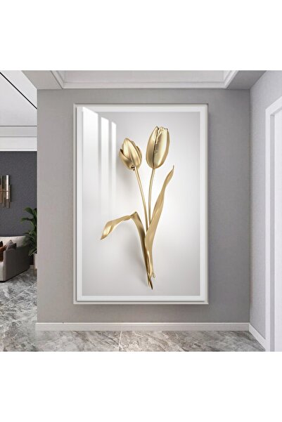 SND لوحة جدارية خشبية فاخرة مع برواز فضي و طبقة من الاكرليك الشفاف