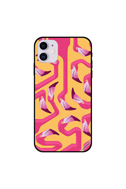 Covernex غطاء حماية لجهاز iPhone 11 بتصميم مربع فلامنغو
