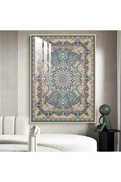 Marktna لوحة جدارية خشبية بتصميم الفن التشكيلي مع برواز ذهبي و طبقة من الاكرل...