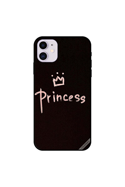 Covernex غطاء حماية لجهاز iPhone 11 مكتوب عليه أميرة بلون الخوخ