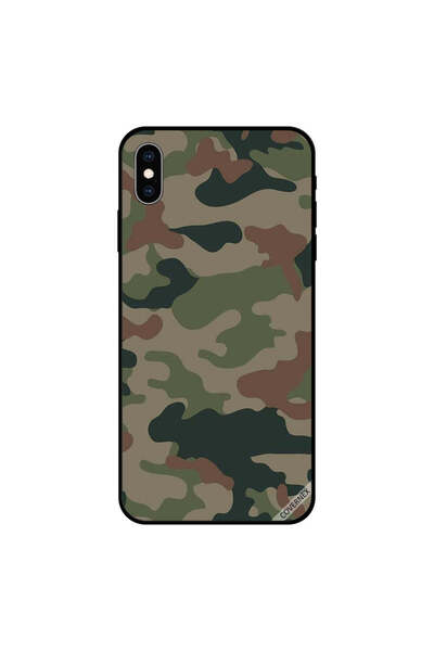 Covernex غطاء حماية لجهاز iPhone XS بنمط تمويه باللونين الأخضر والبني
