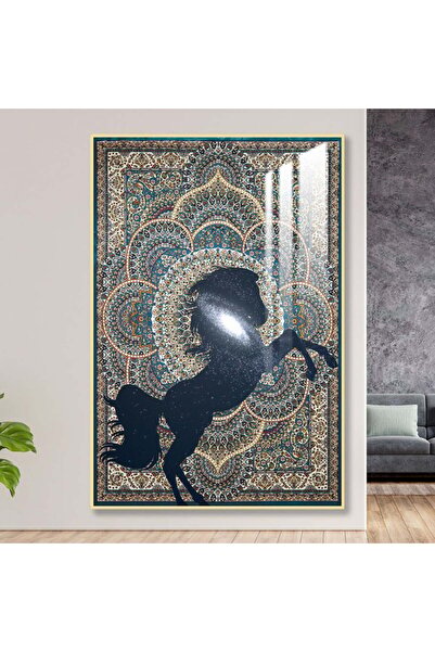 SND Luxury wooden wall panel with a golden frame and a clear acrylic layer