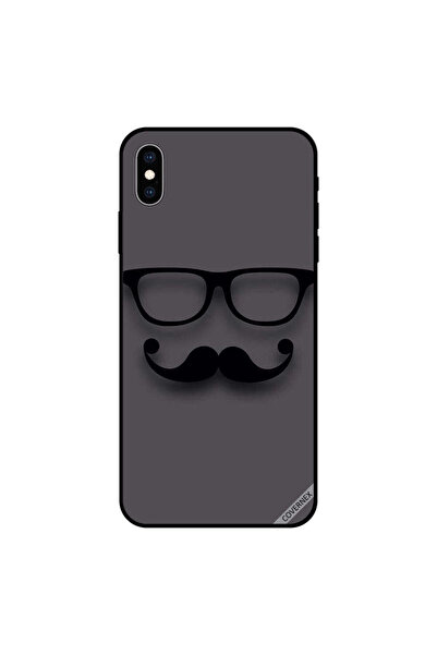 Covernex غطاء حماية لجهاز iPhone X زجاجي أسود وشارب