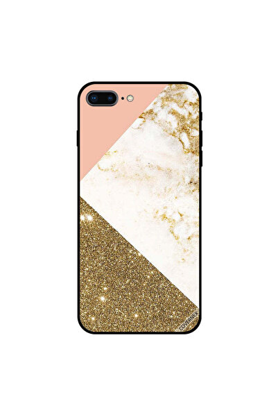 Covernex غطاء حماية لجهاز iPhone 8 Plus بنمط لامع ذهبي وغير لامع