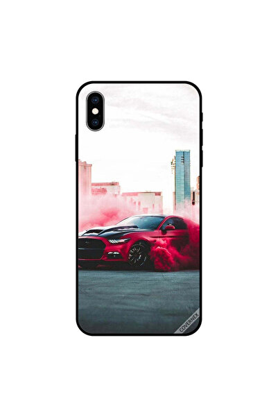 Covernex غطاء حماية لهاتف iPhone XS MAX - سيارة حمراء وألوان حمراء