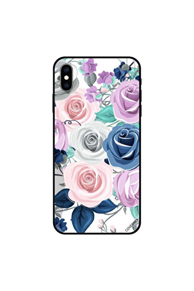 Covernex غطاء حماية لهاتف iPhone XS MAX بطبعة زهور متعددة الألوان