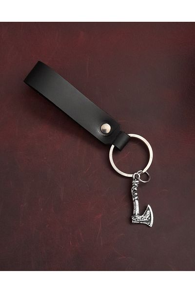 BSN Store Ax Figure Keychain ​​Premium Hand Made Real Leather Keychain