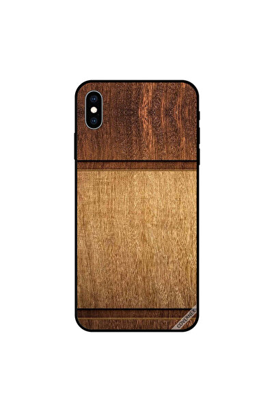 Covernex غطاء حماية لجهاز iPhone XS MAX بشريطين من الخشب