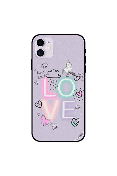 Covernex غطاء حماية لجهاز iPhone 11 بتصميم قلب جميل ووحيد القرن