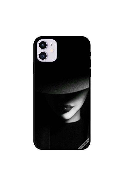 Covernex غطاء حماية لجهاز iPhone 11 - فتاة القبعة السوداء - الصمت في الظلام