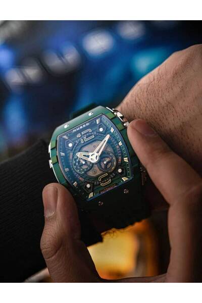 Nubeo Ανδρικό Ρολόι Nubeo NB-6087-05, Αυτόματο, 49mm, 5ATM