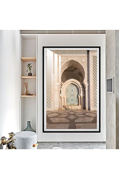 SND لوحة جدارية خشبية فاخرة مع برواز اسود و طبقة من الاكرليك الشفاف