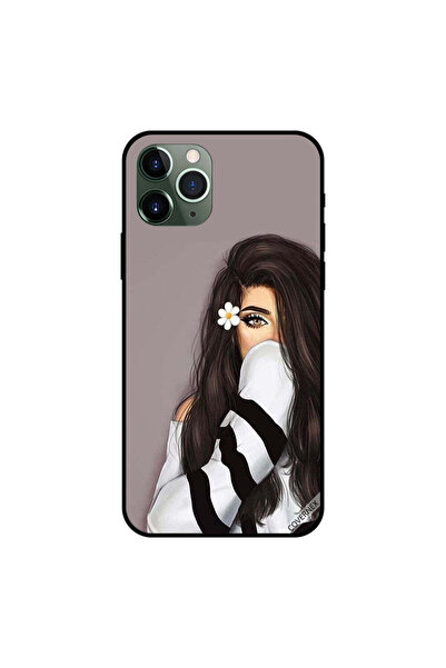 Covernex غطاء حماية لجهاز iPhone 11 Pro Max وردة بيضاء في أذنها