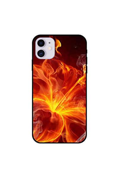 Covernex غطاء حماية لهاتف iPhone 11 بنقشة لهب الورد الصيني